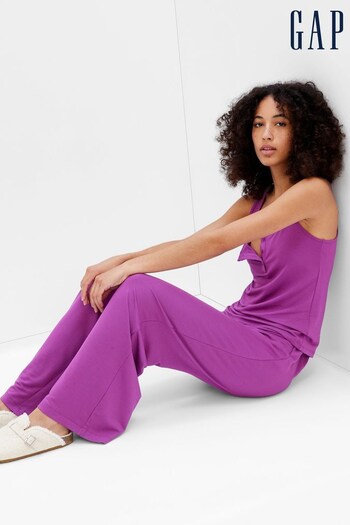 Gap Purple Modal Supersoft Flare Pull-On Trousers (Q26440) | £35