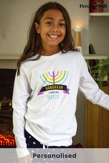 Personalised Kids Hanukkah PJ Set by Percy  and Nell (Q26630) | £28