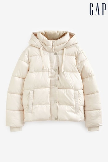 Gap Neutral Hooded Puffer Coat (Q26686) | £65