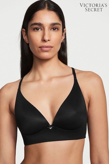 Victoria's Secret Black Smooth Lightly Lined Non Wired Lounge Bra (Q26761) | £29