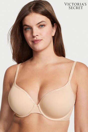 Victoria's Secret Champagne Nude Smooth Full Cup Push Up T-Shirt Bra (Q26770) | £35
