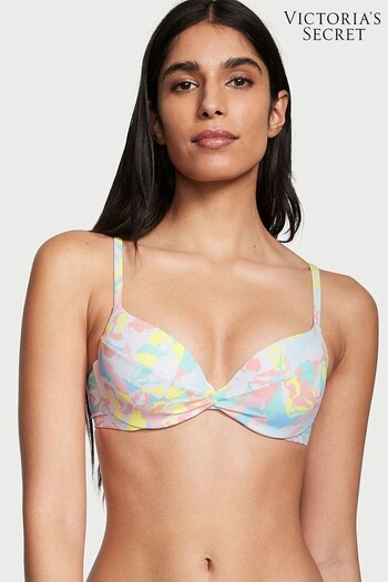 Victoria's Secret Camo Floral Push Up Swim Bikini Top (Q27216) | £25