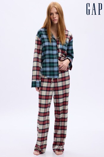 Gap Red, Black & Cream Flannel Print Pyjama Bottoms (Q27549) | £35
