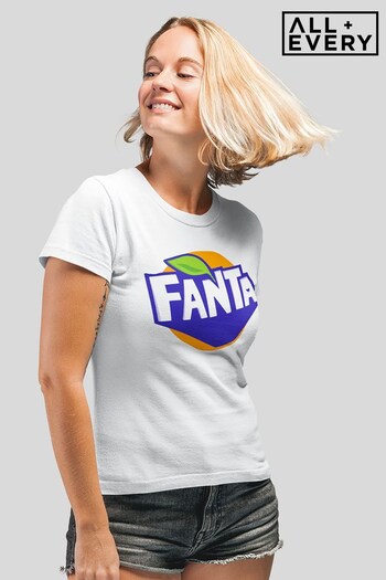 All + Every White Fanta 2016 Logo Women's T-Shirt (Q27630) | £21