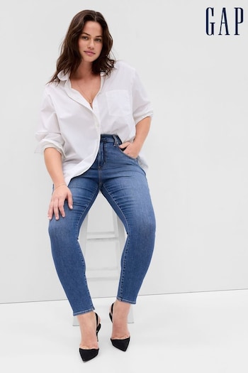 Gap Mid Wash Blue High Waisted True Skinny Jeans clothing (Q27875) | £50