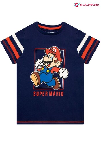 Character Blue Super Mario Gaming T-Shirt (Q27899) | £15