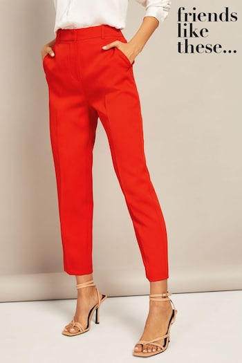 Friends Like These Red Tailored Straight Leg Trousers (Q27999) | £27