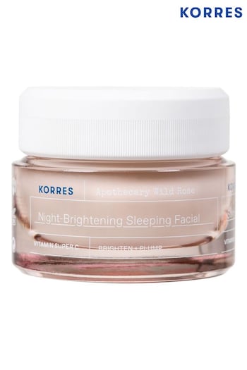 Korres Apothecary Wild Rose Night Brightening Sleeping Facial 40ml (Q28158) | £29