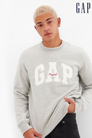 Gap Grey Orignal Logo Crew Neck Sweatshirt (Q28321) | £25