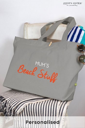 Personalised Canvas Beach Bag by Jonny's Sister (Q28430) | £26