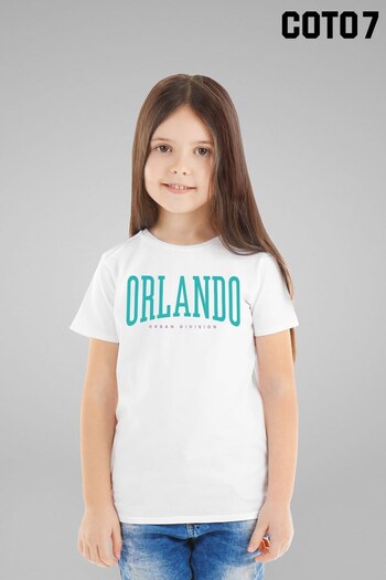 Coto7 White Orlando Urban Division Kids T-Shirt by Coto7 (Q28450) | £18