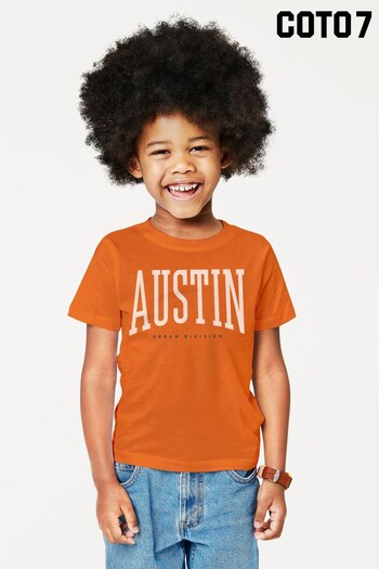 Coto7 Orange Austin Urban Division Kids T-Shirt by Coto7 (Q28451) | £18