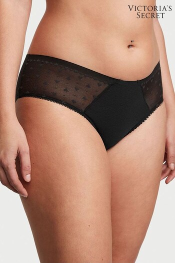 Victoria's Secret Black Heart Lace Hipster Knickers (Q28689) | £9