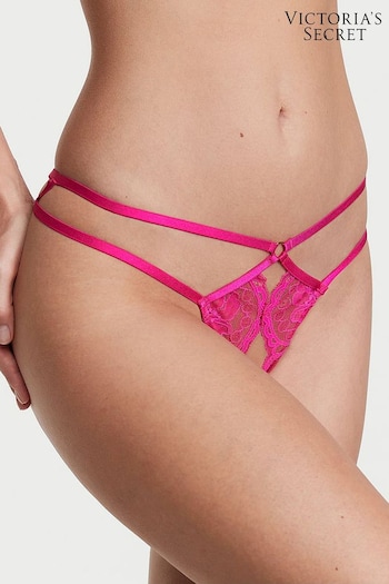 Victoria's Secret Forever Pink Crotchless Thong Knickers (Q28727) | £18