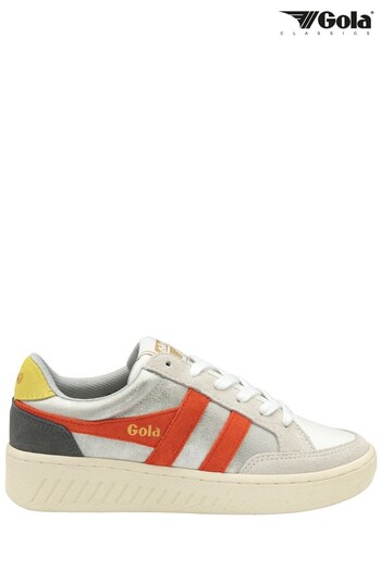 Gola Silver Superslam Blaze Lace-Up Trainers (Q28859) | £85