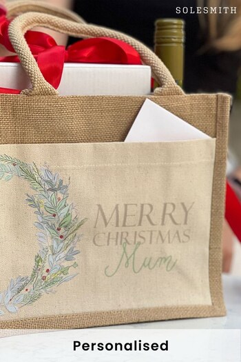 Personalised Reusable Jute Gift Bag by Solesmith (Q28972) | £18