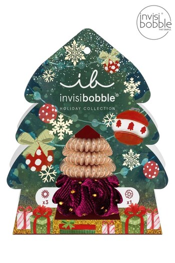 Invisibobble Good Things Come in Trees 4pc Hair Tie Set (Q28991) | £10