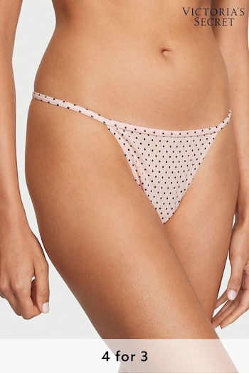 Victoria's Secret Purest Pink Tiny Dot Printed G String Knickers (Q28998) | £9