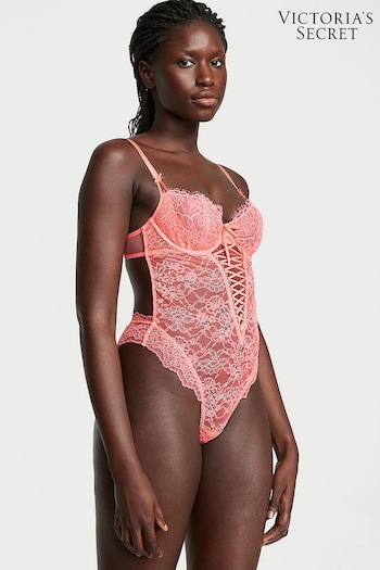Victoria's Secret Neon Nectar Orange Bodysuit (Q29285) | £69
