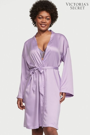 Victoria's Secret Unicorn Purple Satin Midi Robe (Q29370) | £59