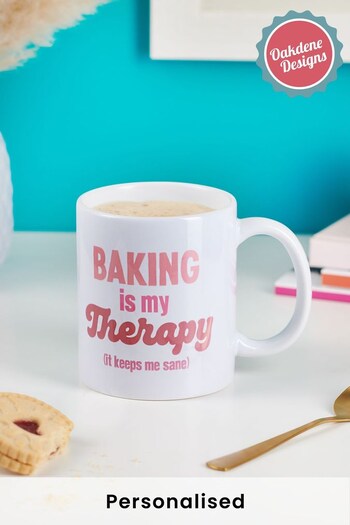 Personalised Pink Hobby Therapy Mug by Oakdene (Q29568) | £14