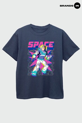 Brands In Navy Lightyear Buzz I Need Space Navy T-Shirt (Q29694) | £17