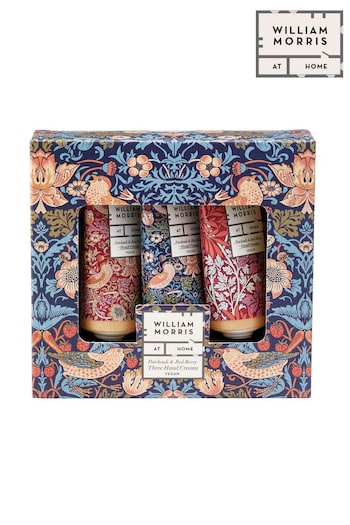 William Morris At Home Strawberry Thief Patchouli & Red Berry Hand Creams (Q29737) | £10