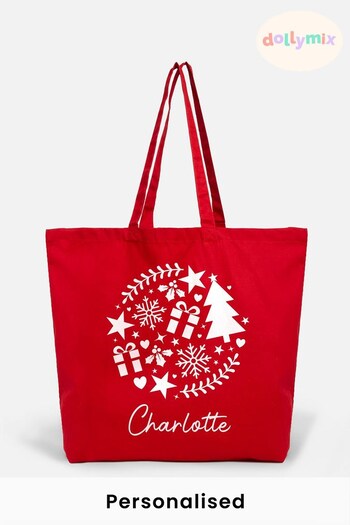 Personalised Christmas Tote Bag by Dollymix (Q29752) | £17