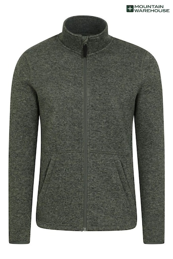 Mountain Warehouse Green Idris Ii Full-Zip Fleece Jacket - Mens (Q29793) | £48