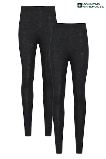 Mountain Warehouse Black Merino Womens Thermal Pants Multipack (Q29823) | £96
