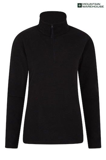 Mountain Warehouse Black Camber Half-Zip Fleece - Womens (Q29829) | £29