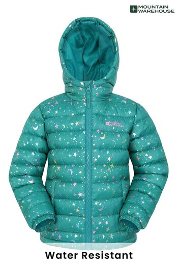 Mountain Warehouse Teal Blue Seasons Water Resistant Padded Jacket (Q29844) | £48