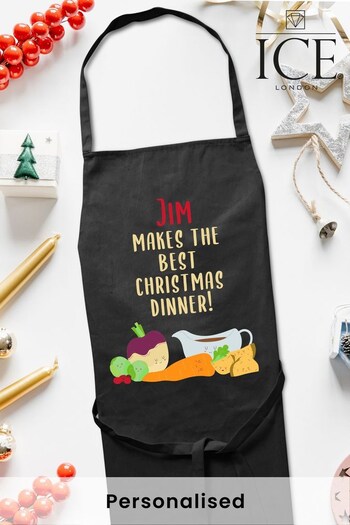 Persoanlised Christmas Dinner Apron by Ice London (Q29920) | £20