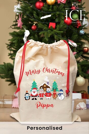 Personalised Merry Christmas Family Sack by Ice London (Q29927) | £12