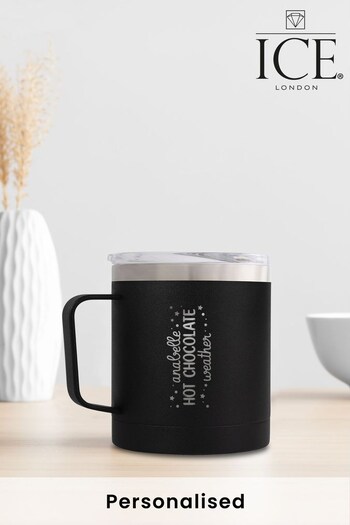 Personalised Christmas Hot Chocolate Matte Mug by Ice London (Q29936) | £18