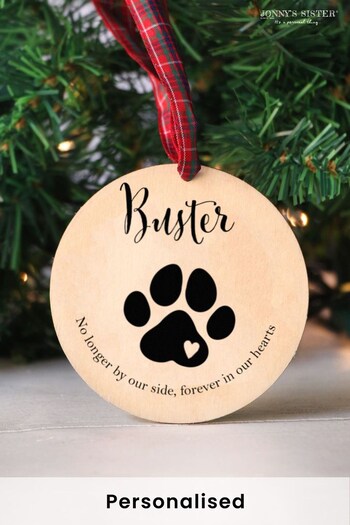 Personalised Pet Memorial New Tree Ornament by Jonny's Sister (Q29939) | £13