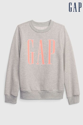 Gap Grey Logo Crew Neck Sweatshirt (Q30317) | £20