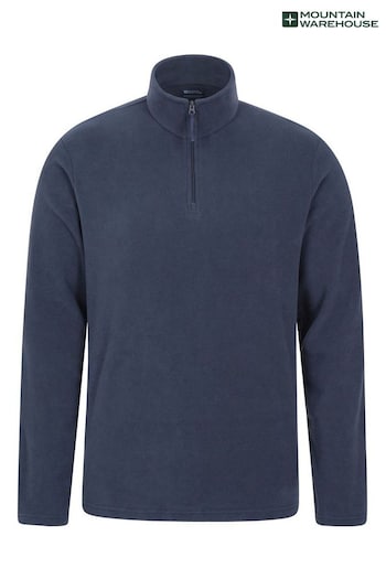 Mountain Warehouse Blue Mens Camber Half-Zip Fleece (Q30401) | £25