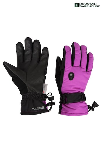 Mountain Warehouse Purple Extreme Womens Waterproof Ski Gloves (Q30445) | £40