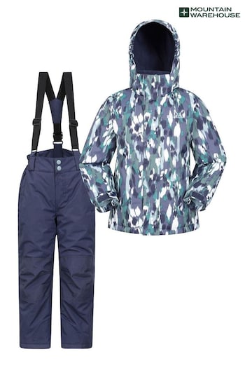 Mountain Warehouse Khaki Green Ski Jacket And Trouser Set - Kids (Q30503) | £88