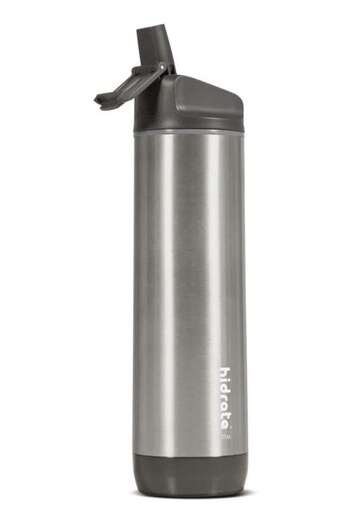 HidrateSpark Silver Hidrate Steel 21 oz. Smart Water Bottle (Q30542) | £70