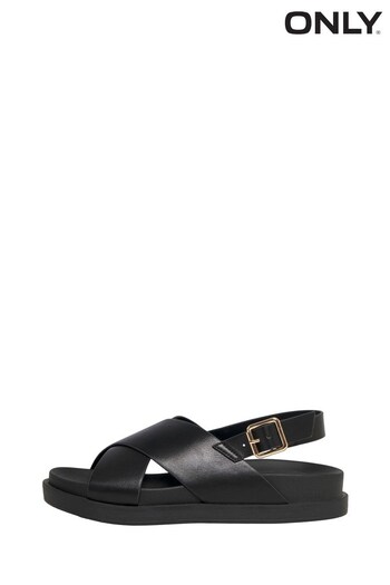 ONLY Black PU Slingback Sandal (Q30641) | £35