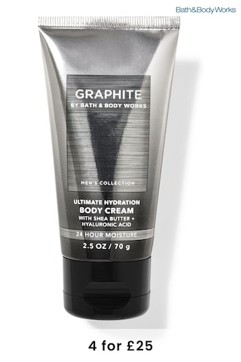 Bath & Body Works Graphite Travel Size Ultimate Hydration Body Cream 2.5 oz / 70 g (Q30767) | £11