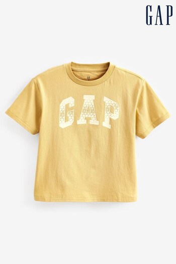 Gap Yellow Graphic Crew Neck Short Sleeve T-Shirt (Q30872) | £10