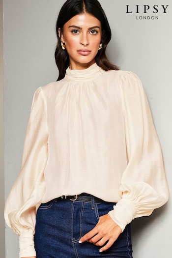 Lipsy knitted High Neck Long Sleeve Blouse (Q31010) | £42