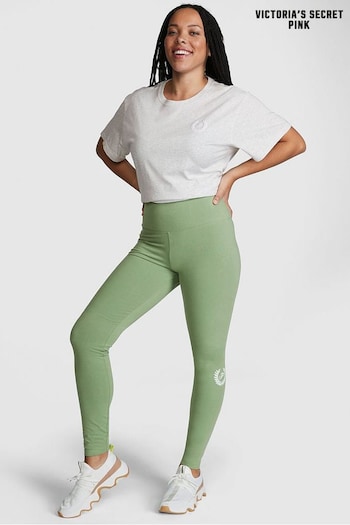 Victoria's Secret PINK Wild Grass Green Cotton Legging (Q31206) | £29