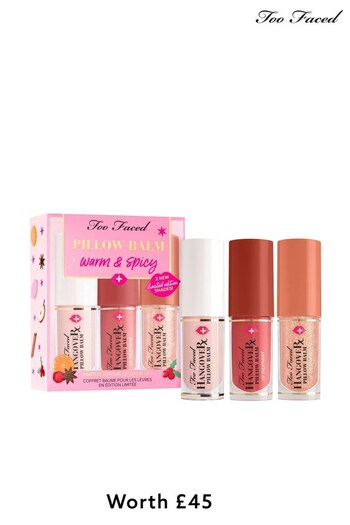 Too Faced Pillow Balm Warm & Spicy - Limited Edition Lip Balm Set (Worth £45) (Q31249) | £32
