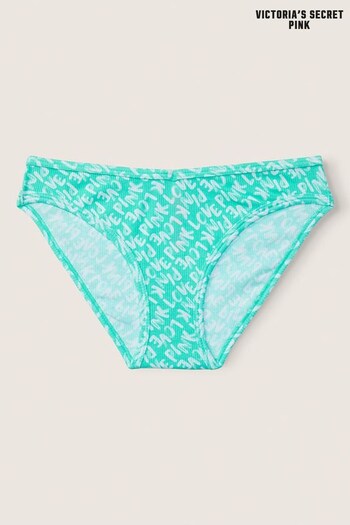 Victoria's Secret PINK Teal Ice Blue Bikini Cotton Knickers (Q31476) | £9