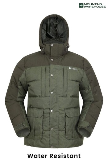 Mountain Warehouse Green Shock Water Resistant Padded Jacket - Mens (Q31671) | £112