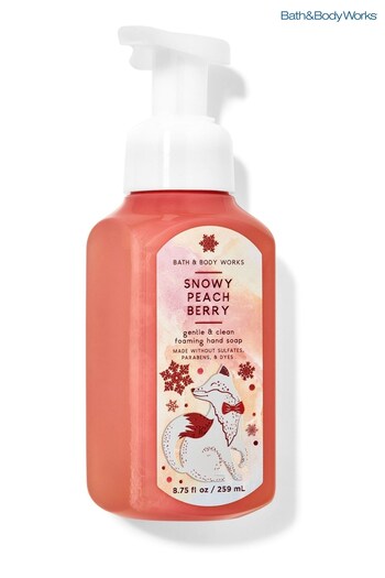 Bath & Body Works Snowy Peach Berry Gentle and Clean Foaming Hand Soap 8.75 fl oz / 259 mL (Q31707) | £10